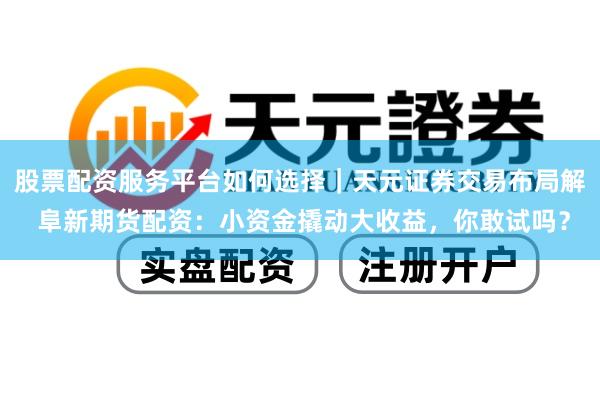 股票配资服务平台如何选择｜天元证券交易布局解 阜新期货配资：小资金撬动大收益，你敢试吗？